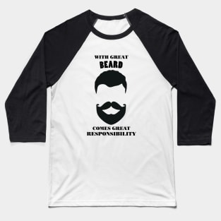 With Great Beard Baseball T-Shirt